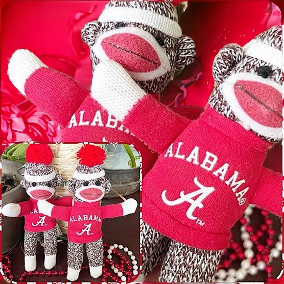 2 Plushland Alabama Monkeys With Beads NWOT - Picture 3 of 8